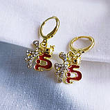 Сережки у китайському стилі "Щасливий дракон", фото 2