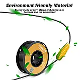 Пластик Kingroon PLA Carbon Fiber  Black, Classic Spool, 1.75мм, 1кг, 195-210°C, Чорний філамент для 3Д-друку, фото 4