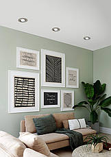 Точковий вбудований LED світильник алюмінієвий нікель 8.8х4.2 см, фото 3