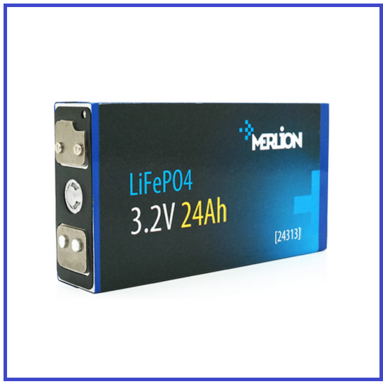 Осередок Merlion 3.2V 24AH для складання LiFePo4 акумуляторів (70х27х134)