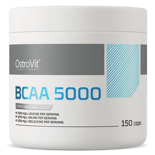 Амінокислоти (БЦАА) OstroVit BCAA 5000 (150 капсул.), фото 1
