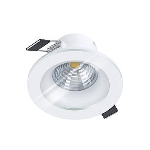 Точковий вбудований LED світильник 6Вт 4000К алюміній скло білий прозорий 8.8х5.2 см, фото 1