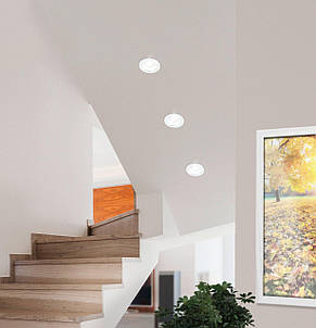 Точковий вбудований LED світильник 6Вт 4000К алюміній скло білий прозорий 8.8х5.2 см, фото 2