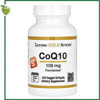 Коэнзим Q10,100 мг, 120 растительных капсул, California Gold Nutrition, США