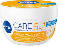 Легкий крем для лица Nivea Care 5в1 против морщин 100 мл (42332534)