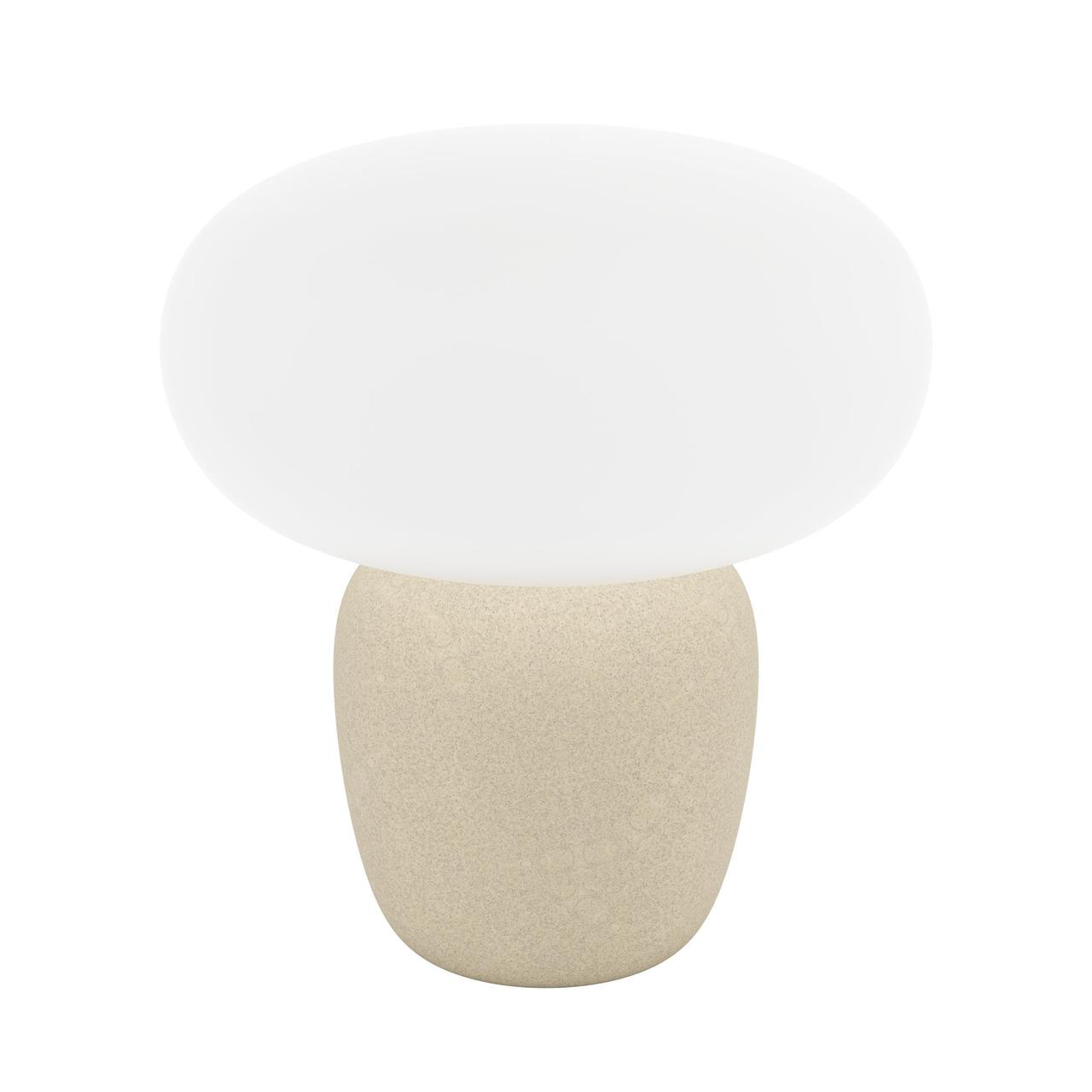 Настільна лампа керамічна скляний плафон 1 лампа Е27 30х27.5см