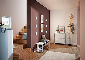 Вбудований світлодіодний світильник металевий білий із пластиковим плафоном 22.5х5 см, фото 2