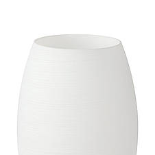 Настільна лампа металева нікель на 1 скляний білий плафон Е27 22.5х12 см, фото 3