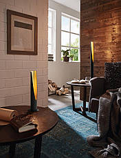 Настільна лампа металева чорна/золото на 1 лампу GU10 39.5х10 см, фото 2