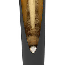 Настільна лампа металева чорна/золото на 1 лампу GU10 39.5х10 см, фото 3