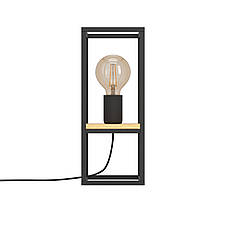 Настільна лампа металева чорна на 1 лампа Е27 35х14х14 см, фото 3