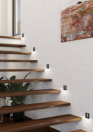 Точковий світильник чорний LED module 3000К сталь сталь 8х8х3 см, фото 2