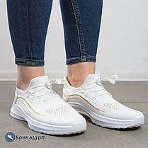 Кросівки жіночі білі сітка на літо, фото 4