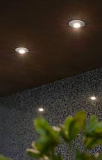 Світлодіодний вбудований точковий світильник білий металевий 3 лампи 3х4 см, фото 2