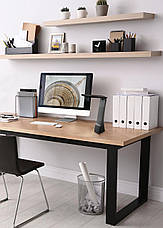 Настільна лампа пластикова чорна 2700K-5000К сенсорний диммер 26х20х7 см, фото 3