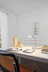 Настільна лампа пластикова біла 4Вт 3000K теплий колір світіння 37х9х12.5 см, фото 2