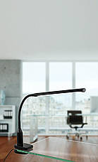 Настільна лампа на струбцині LED Module 4000K чорний пластик 45х27.5 см, фото 5