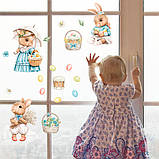 Вінілові стікери на вікна Пасха, фото 2