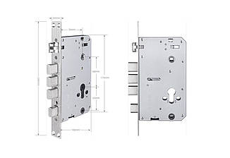 Врізна частина механічного замка Seven Lock  7068