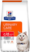 Hill's PD C/D Multicare Stress Feline - лечебный корм для кошек при заболеваниях мочевыводящих путей 3кг