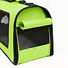 Сумка переноска для котів та собак L 52x22x29 см CosmoPet CP-11 Green, фото 4
