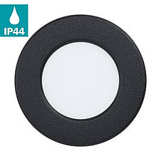 Світильник, що вбудовується білий/чорний 7.7Вт 3000К теплий колір світіння метал пластик 8.6х8.6х2.6 см, фото 3