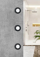 Світильник, що вбудовується білий/чорний 7.7Вт 3000К теплий колір світіння метал пластик 8.6х8.6х2.6 см, фото 2