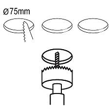 Вбудований світильник білий/чорний 3000К теплий колір світіння 8.6х8.6х2.6 см, фото 3