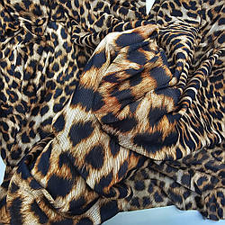 Сітка стрейч для спідньої білизни з принтом "ЛЕОПАРД-2"/ ціна вказана за 0,5 метра