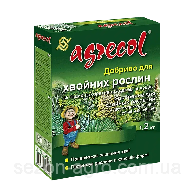 Добриво для хвойних Agrecol NPK 14-14-21 (1,2 кг)