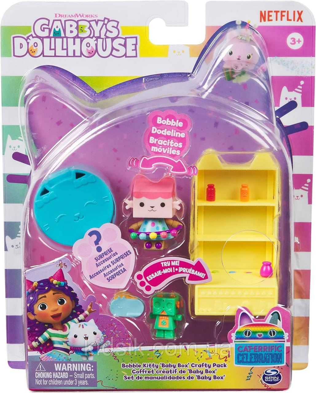 Кімната для творчості "Ляльковий будиночок Габбі" Gabby's Dollhouse Baby Box Cat