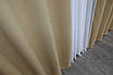 Комплект (2шт. 1,5х2,7м.) штор на люверсах із тканини мікровелюр SPARTA. Колір бежевий. Код 1192ш 37-0162, фото 10