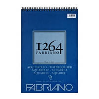 Альбом для акварели Fabriano 1264 Watercolor на спирали, А3, 300 г/м2, 30 л., CP, 25% хлопка (19100650)