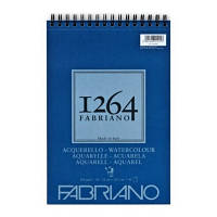 Альбом для акварелі Fabriano 1264 Watercolor на спіралі, А4, 300 г/м2, 30 арк., СР, 25% бавовни (19100649)