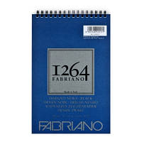 Альбом для рисунка Fabriano 1264 Black на спирали, А5, 200 г/м2, 20 л., черный (19100651)