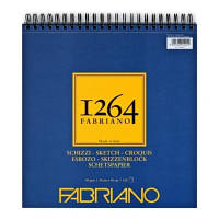 Альбом для рисунку та ескізів Fabriano 1264 Sketch на спіралі, 30x30 см, 90 г/м2, 120 арк., слонова кістка (19100638)