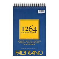 Альбом для рисунка и эскизов Fabriano 1264 Sketch на спирали, А4, 90 г/м2, 120 л., слоновая кость (19100637)