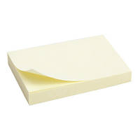 Блок бумаги Axent с липким слоем 50x75 мм, 100 листов, желтый (2312-01-A)