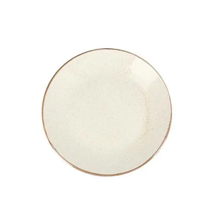 Тарілка дрібна кругла Beige порцелянова Porland 260мм 187626/B, фото 1