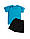 Дитячий комплект для фізкультури футболка та чорні шорти 2,3,4,5,6,7,8 років 28(98/104), фото 6