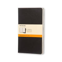 Записная книга Moleskine Cahier средняя, мягкая обл., черный, линия (QP316)