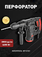 Перфоратор бочковий INTERTOOL WT-0161 1250 Вт мережний електричний потужний професійний перфоратор для дому