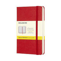 Записная книга Moleskine Classic карманная, твердая обл., красный, клетка (MM712F2)