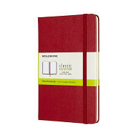 Записная книга Moleskine Classic медиум, твердая обл., красный, нелинованная (QP052F2)