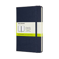 Записная книга Moleskine Classic медиум, твердая обл., сапфир, нелинованная (QP052B20)