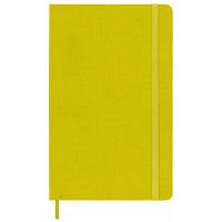 Записная книга Moleskine Silk средний, линейка, твердая обл., соломенно-желтый (QP060M6SILK)