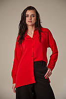 Женская красная рубашка блузка, размер