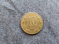 Монета 10 песо Чилі 1988 р.