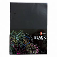 Бумага для рисования Santi, A4, 150 г/м2, 10 л., черная (741151)