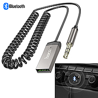 Автомобильный ресивер bluetooth aux Блютуз для телефона в машину аудио для магнитолы aux/usb Hoco 5.3